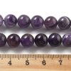 842e Ametyst kamień naturalny kula 4mm pasmo 38cm